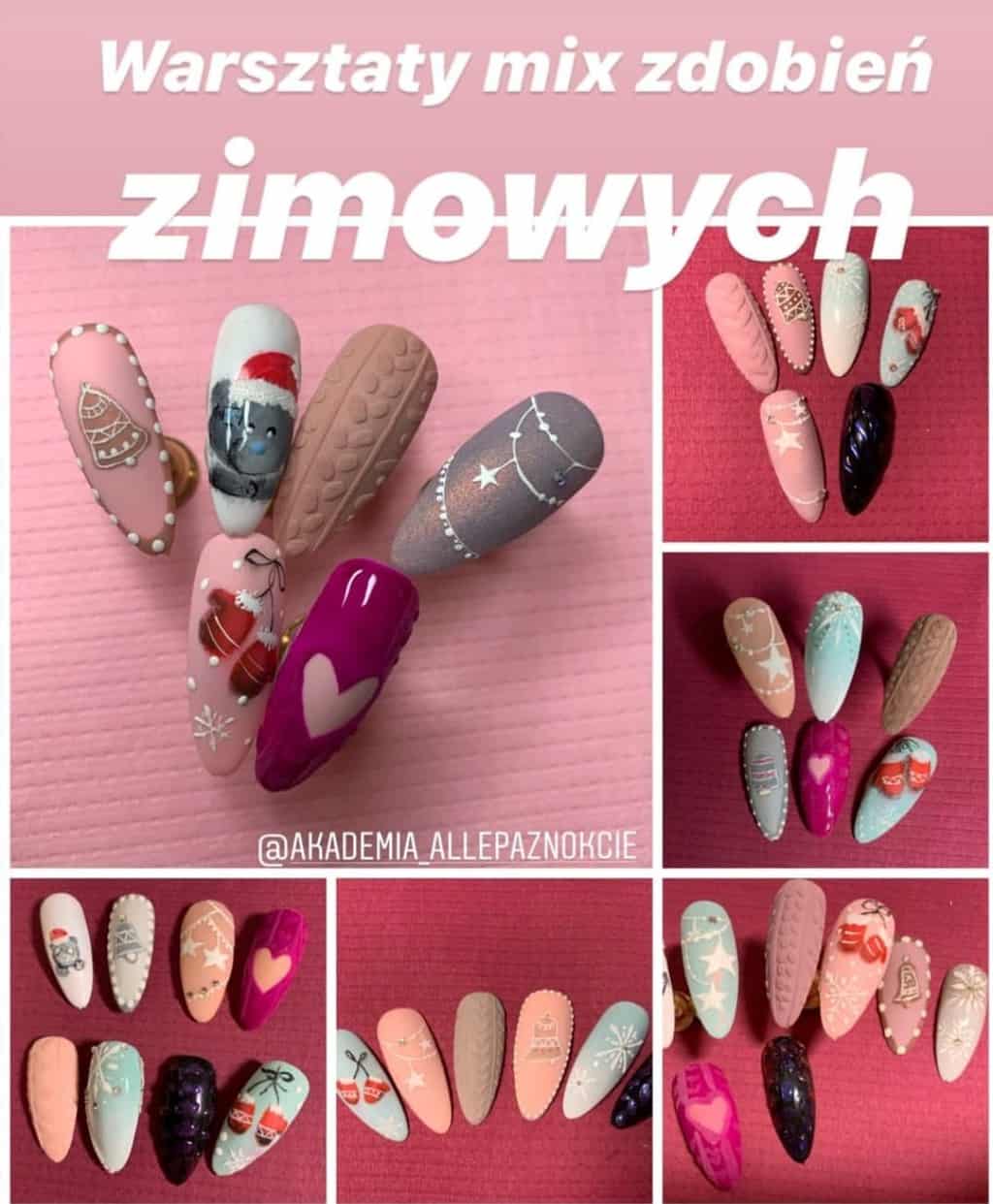 manicure na święta propozycje